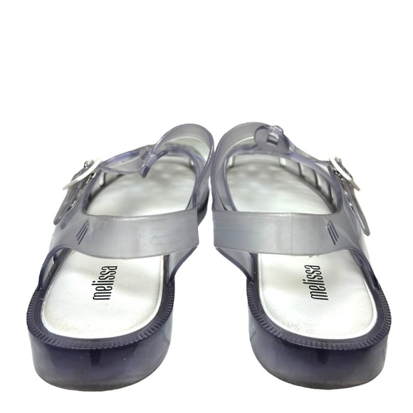 Melissa - Women’s ‘Possession' Jelly Fisherman Flat Sandals - Clear, Size 8 US - Picture 12 of 16